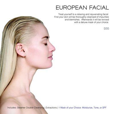 The Euro Facial. A tried and true classic.