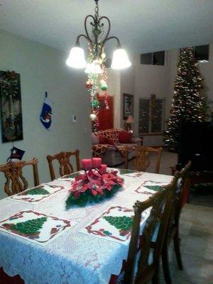 Christmas table