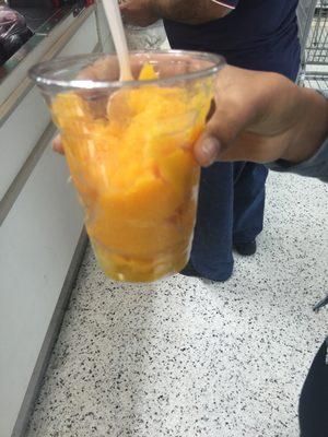 Mango treat from the palateria when you first walk in!!! 4.50