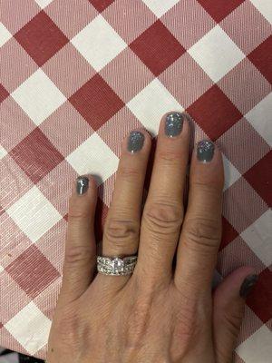 Gel polish manicure