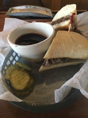 The Brewery Dip sandwich, a very flavorful and tasty delight