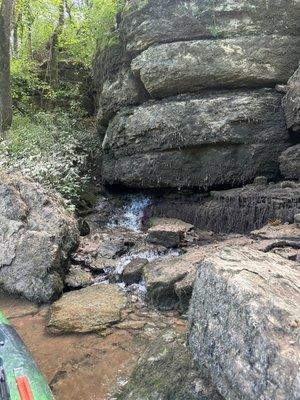 Waterfall from under a rock