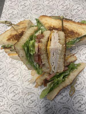 Classic turkey club ( off the menu item but soon will be available)