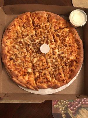 Buffalo chicken pizza worth every penny