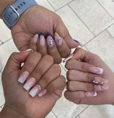 Linda did our nails for my daughters quince !