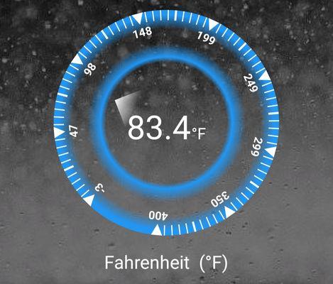 Temperature at 5pm in my "climate controlled" interior unit.