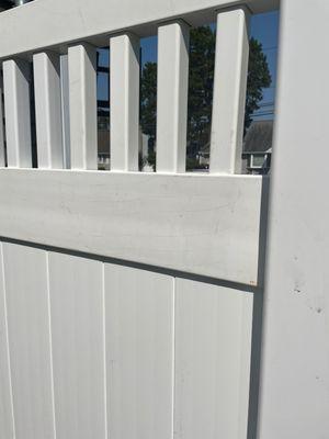 Another piece of "new" fence