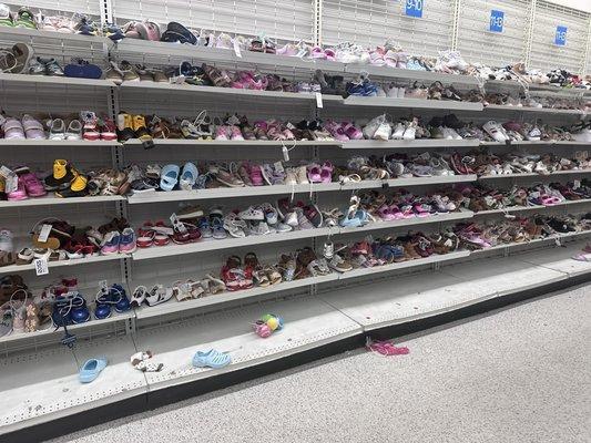 Tons of shoes. Mostly items under 12.99 so not really what I'm looking for.