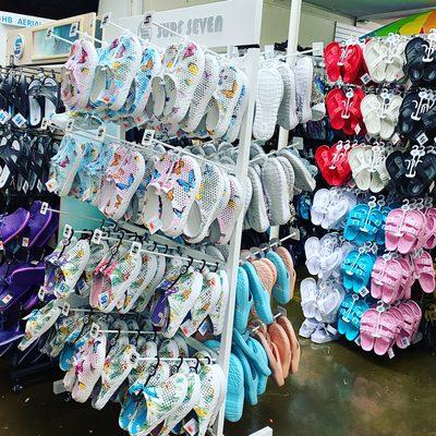 Huge selection of sandals and flip flops