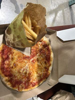 Pizza and fries