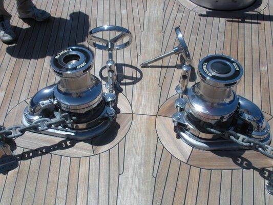 Maxwell windlass rebuild Port & Starboard in 52 meter