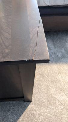 Broken nightstand