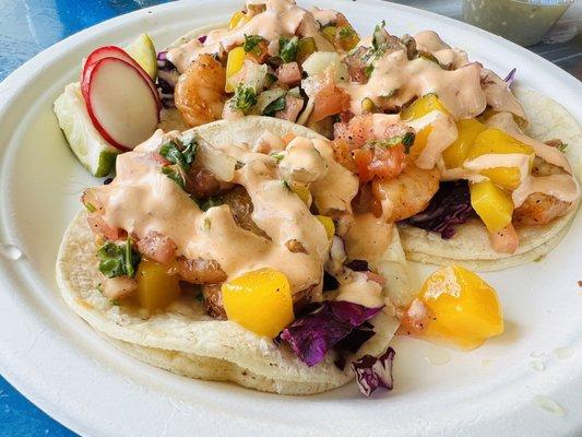 Shrimp tacos!