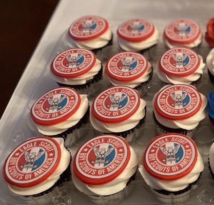 Cupcakes with a logo