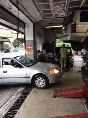 Good quick car inspection. He suggested I fix my exhaust system because my car made a loud noise, but didn't insist I fix it right now.