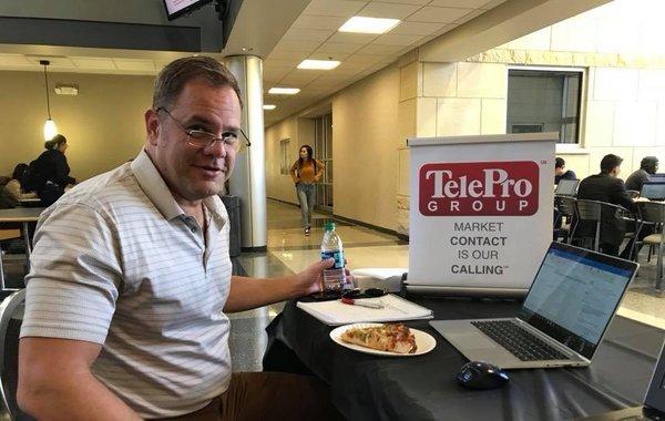 Grabbing a slice of the pie (pun intended!) at NIU's College of Business.