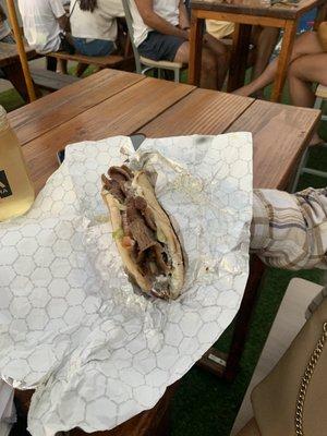 Ocean Beach Farmer's Market, Lamb & Beef Gyro, yummy