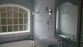 frosted anderson window wall sconces  wall hung mirror