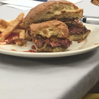 I asked for well done. My burger was raw, dripping with blood.