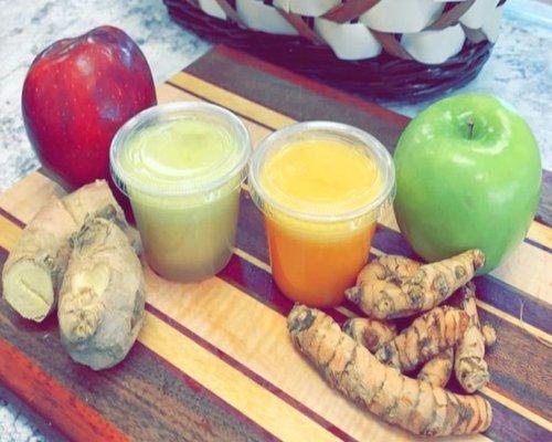 Fresh Ginger & Turmeric Shots!