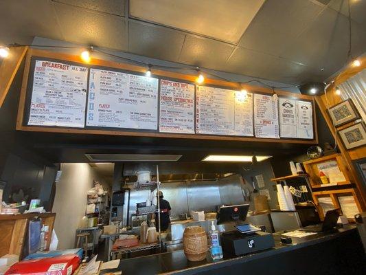 Inside and menu