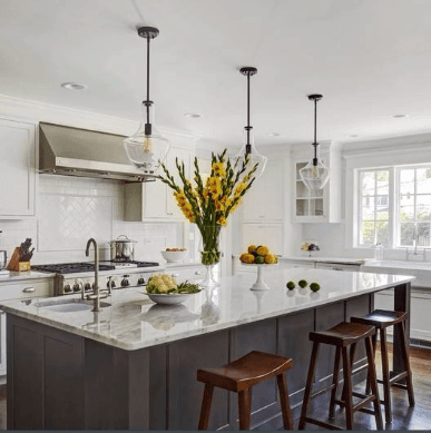 Beautiful Kitchen we wired for this customer.