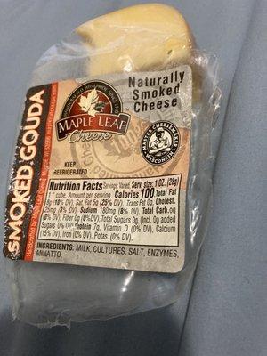 wonderfully fresh and delicious smoked Gouda cheese