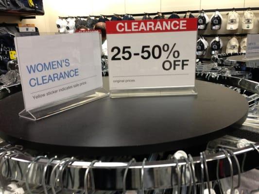 Look at clearance items first!