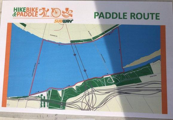 Memorial Day 2017 -- Paddle Route