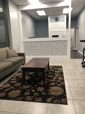 Clean and comfortable waiting area