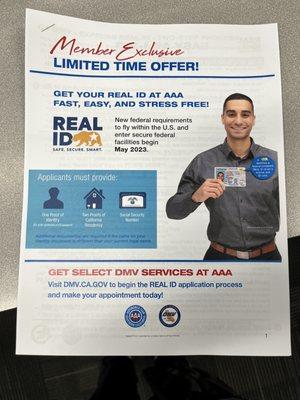 AAA now does Real ID