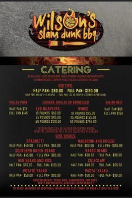 Catering Menu