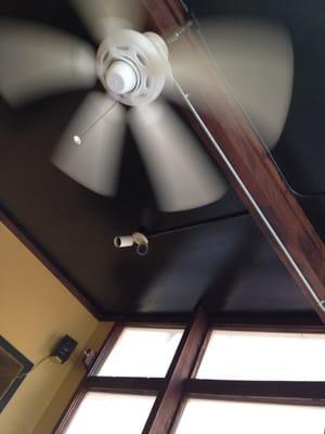 There's a fan to keep you cool!