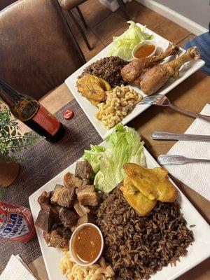 fried pork & fried chicken platters