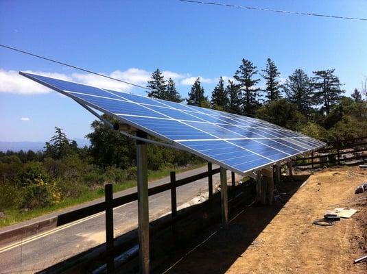 Ground-mounted system on a farm in Sebastopol.