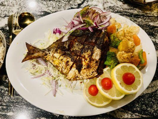 Fried pompano Kerala style was superb!