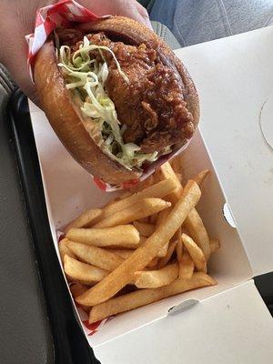 Korean Spicy Chicken Sandwich Combo