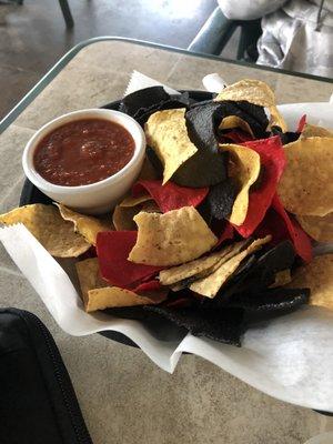 Chips and salsa are not free 2.99 but free refills