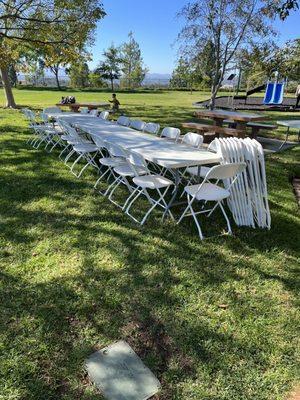 Tables , chairs for parks