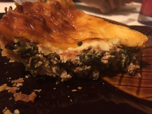 Side of the BEEF &a Spinach Quiche