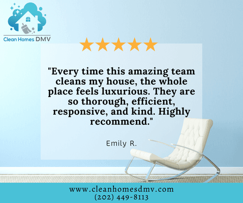 Thank you for the continuous trust in Clean Homes DMV!