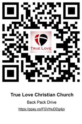 Scan to give to our Back Pack Drive