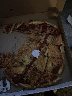 This is how my pizza came !