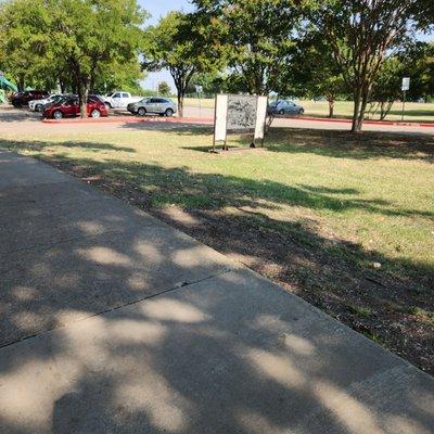 Parking across from McKinney High School entrance