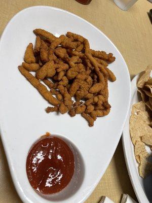 Clam strips.  Just. No