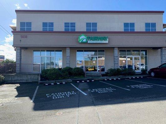 Our new office location inside the Tacoma branch!