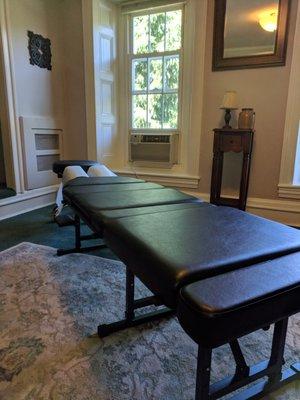 Private chiropractic treatment rooms for one-on-one individualized quality care.