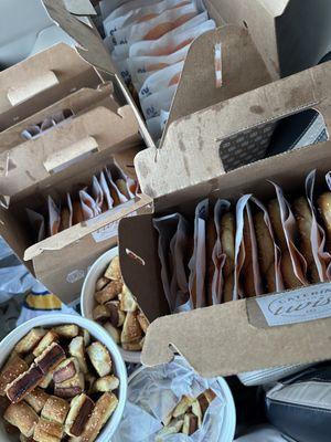 Pretzel bucket and Soft pretzels!