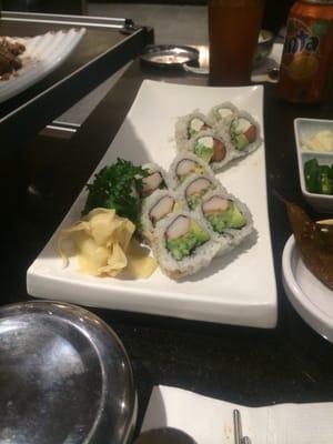 California roll and Philadelphia roll