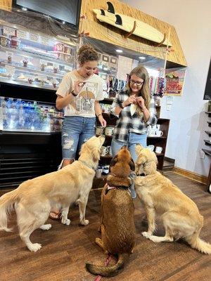 MV Barista's serving up dog bone latte's